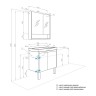 Тумба с раковиной Aquaton Сканди Doors 70 белый глянец, дуб верона