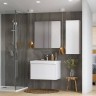 Тумба с раковиной Aquaton Асти 70 белый глянец, белый матовый
