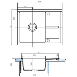 Мойка для кухни Aquaton Делия 65 терракотовый