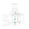 Тумба под раковину Aquaton Кантри 60 белый, дуб верона