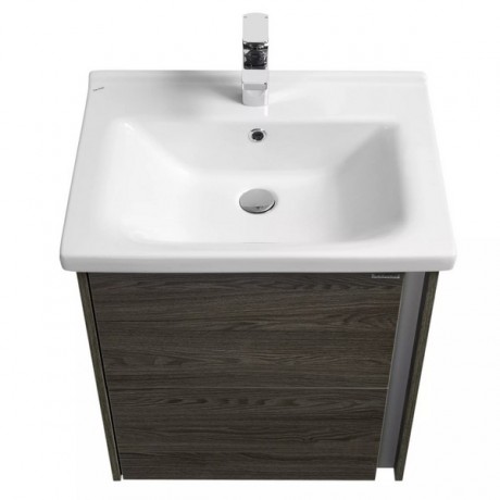 Тумба с раковиной Aquaton Стоун 60 грецкий орех