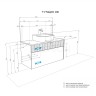 Тумба под раковину Aquaton Марбл 100 слэйт, белый матовый